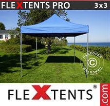Quick-up telt FleXtents Pro 3x3m Blå