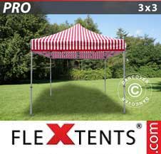 Quick-up telt FleXtents Pro 3x3m stripet
