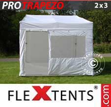 Quick-up telt FleXtents Pro 2x3m Hvit, inkl. 4 sider