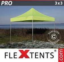 Quick-up telt FleXtents Pro 3x3m Neongul/grønn
