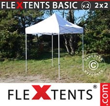 Quick-up telt FleXtents Basic 2x2m Hvit