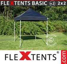 Quick-up telt FleXtents Basic 2x2m Svart