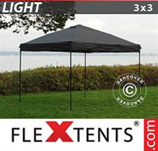 Quick-up telt FleXtents Light 3x3m Svart