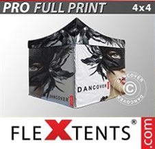Quick-up telt FleXtents Pro 4x4m, inkl. 4 sider