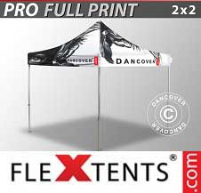 Quick-up telt FleXtents PRO med full digital utskrift 2x2m