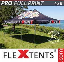 Quick-up telt FleXtents PRO med full digital utskrift 4x6m