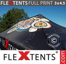 Quick-up telt FleXtents PRO med full digital utskrift 3x4,5m
