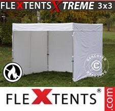 Quick-up telt FleXtents pro Xtreme 3x3m hvit,...