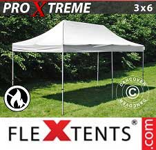 Quick-up telt FleXtents pro Xtreme 3x6m Hvit, Flammehemmende