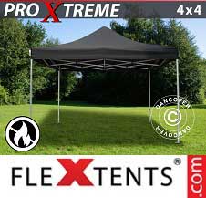 Quick-up telt FleXtents pro Xtreme 4x4m Svart, Flammehemmende